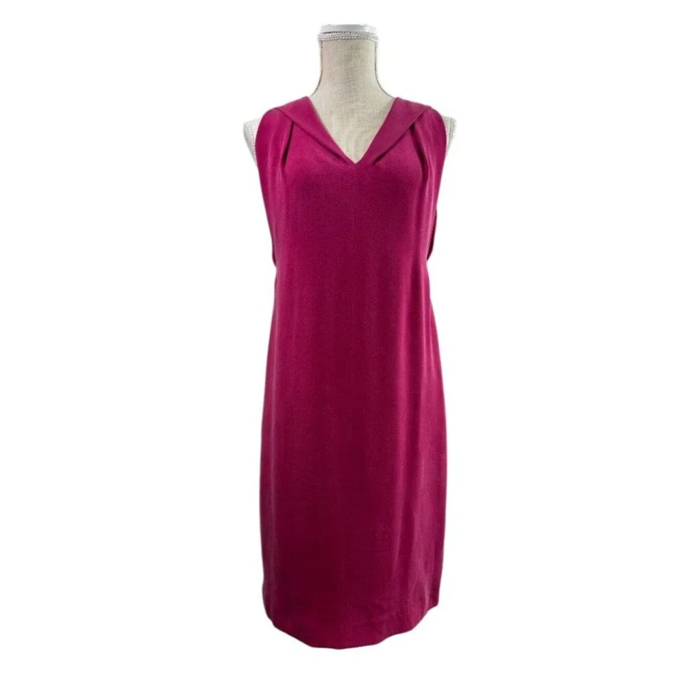 Max Mara Sleeveless Sheath Dress Sz 8 Minimalist Chic Workwear